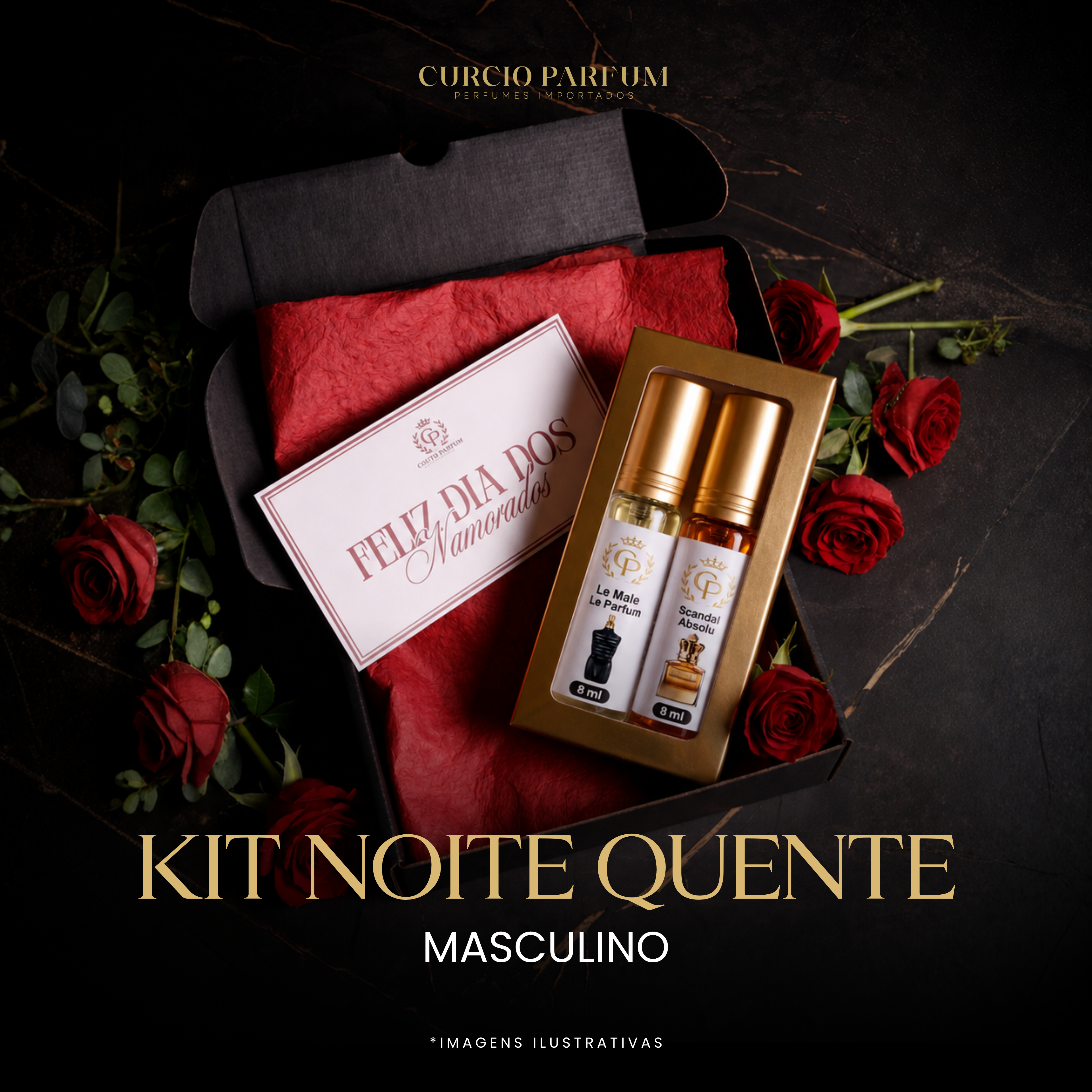 Kit Noite Quente | Masculino (Decant)