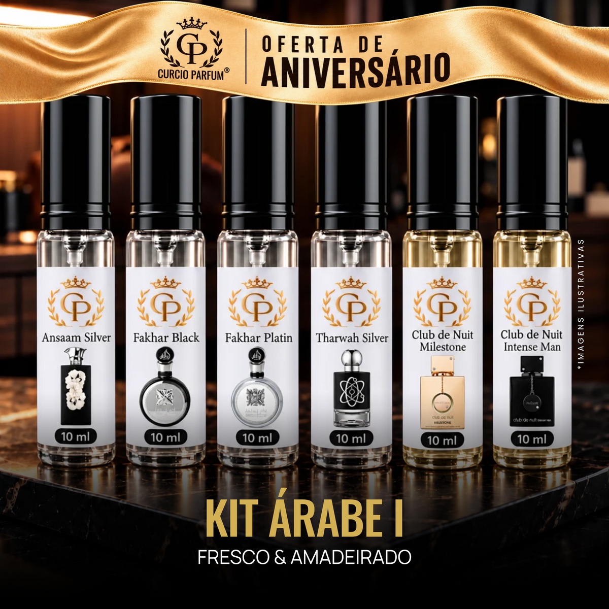 Kit Árabe · Fresco & Amadeirado (Decant)