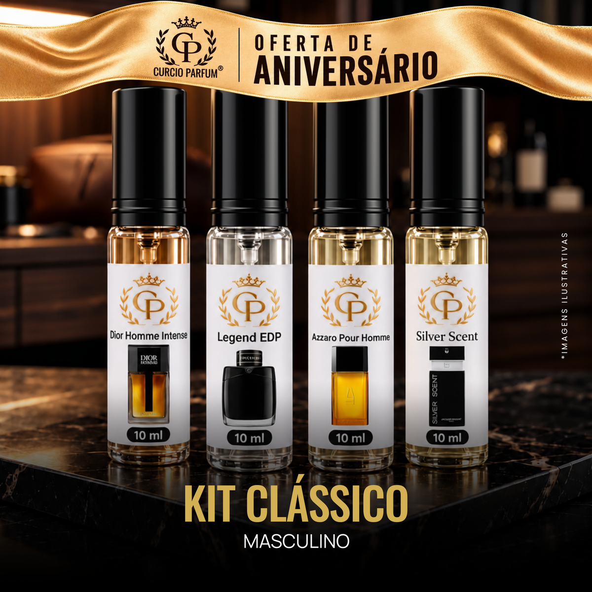 Kit Clássico | Masculino (Decant)