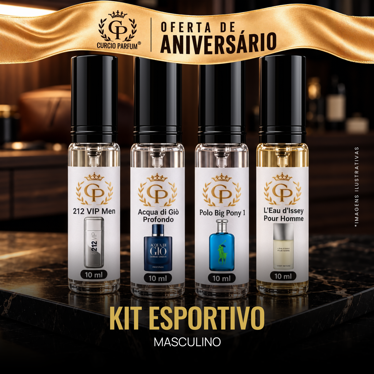 Kit Esportivo | Masculino (Decant)
